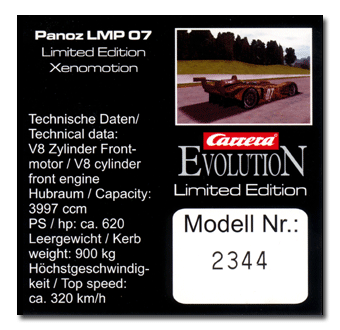 Carrera Evolution 25480 Panoz Xenomotion