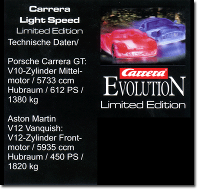 Carrera Evolution Aston Martin V12 Vanquish Light Speed